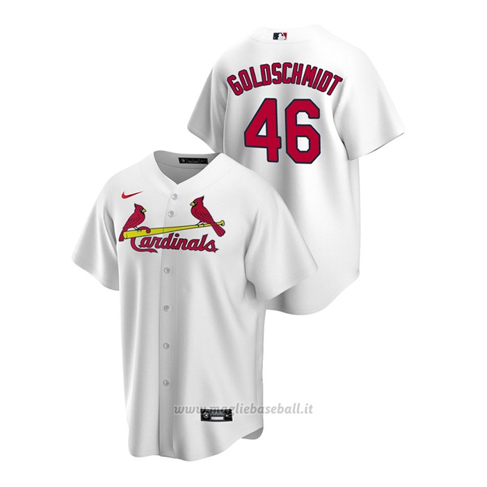 Maglia Baseball Uomo St. Louis Cardinals Paul Goldschmidt Replica Primera Bianco